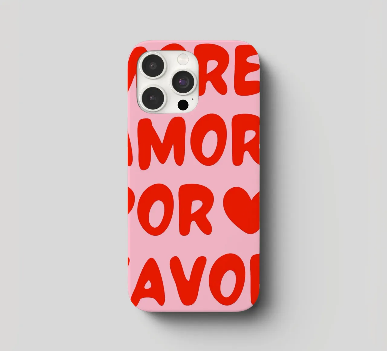 More Amor Por Favour Typography Quote iphone case by pdigitalprints