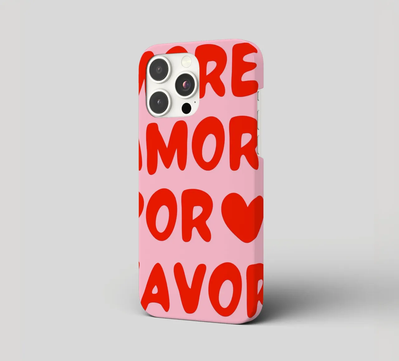 More Amor Por Favour Typography Quote iphone case by pdigitalprints