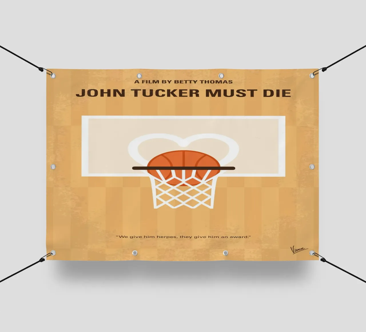 No1418 My John Tucker Must Die minimal movie poster telo in pvc da Chungkong
