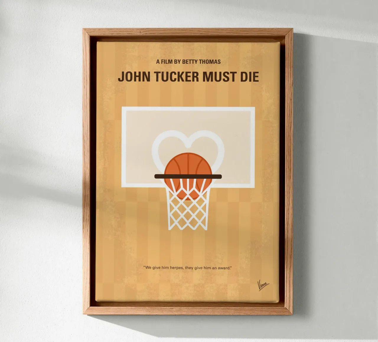 No1418 My John Tucker Must Die minimal movie poster tela con Cornice a cassetta da Chungkong