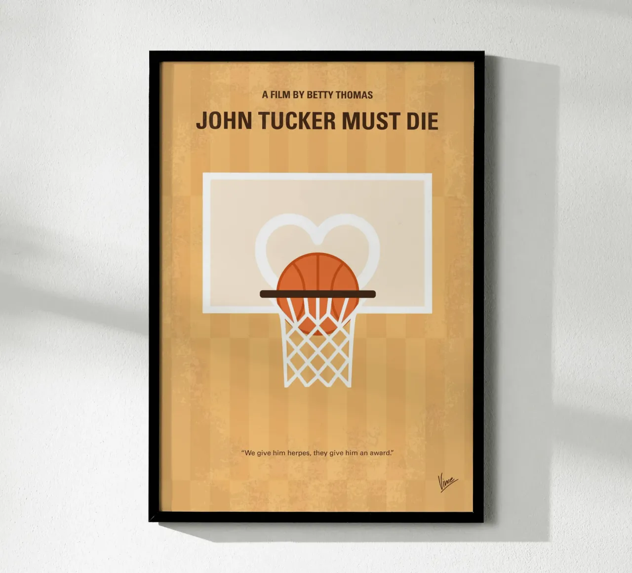 No1418 My John Tucker Must Die minimal movie poster carta hahnemühle da Chungkong