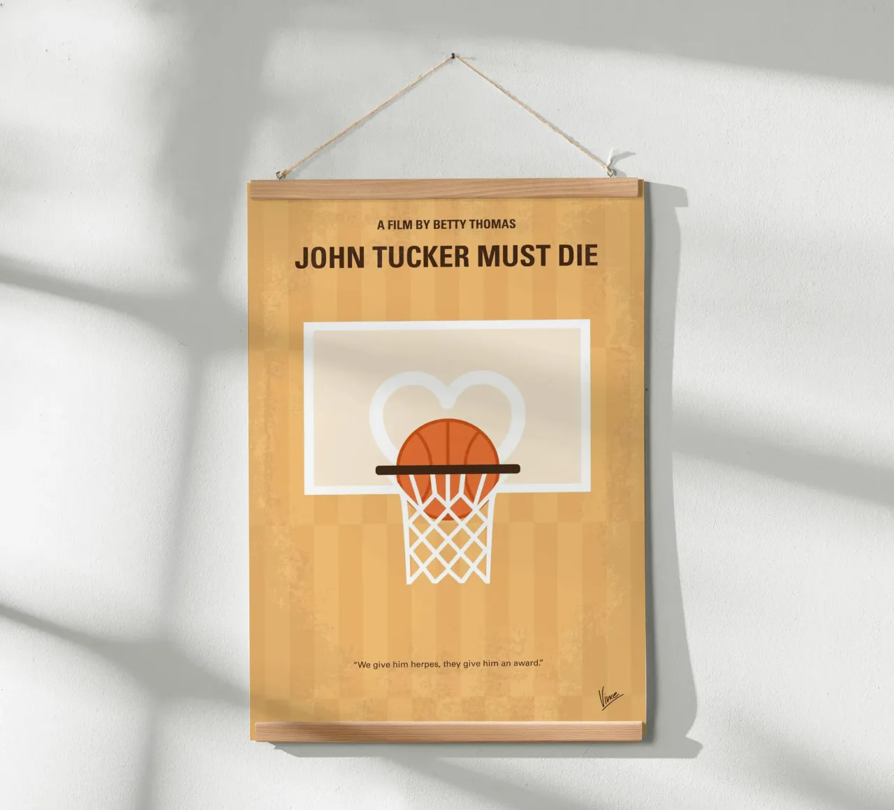 No1418 My John Tucker Must Die minimal movie poster carta hahnemühle da Chungkong