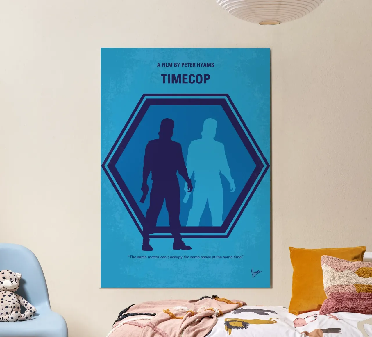No1419 My Timecop minimal movie poster carta hahnemühle da Chungkong