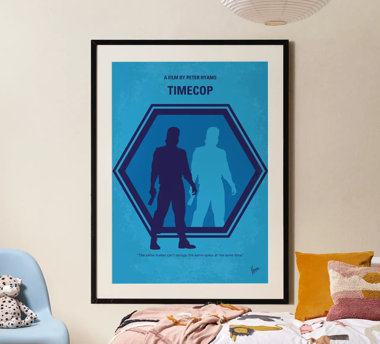 No1419 My Timecop minimal movie poster carta hahnemühle da Chungkong