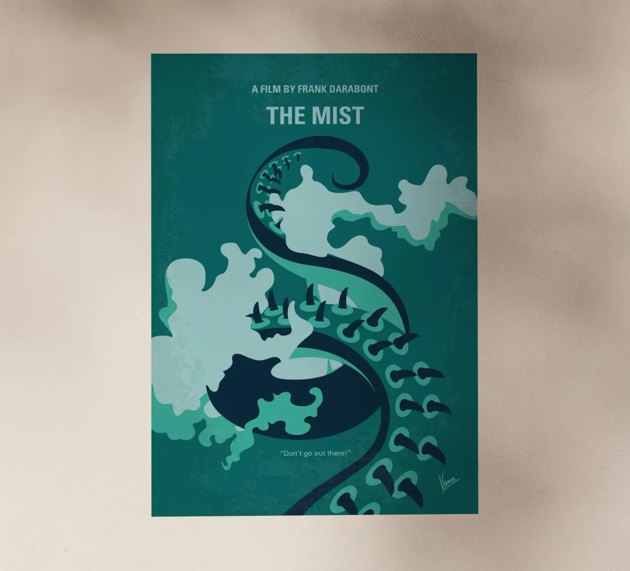 No1420 My The Mist minimal movie poster pellicola backlit da Chungkong