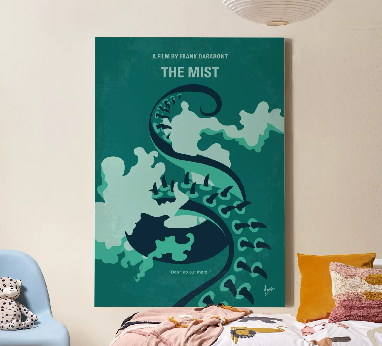 No1420 My The Mist minimal movie poster tela con Cornice a cassetta da Chungkong