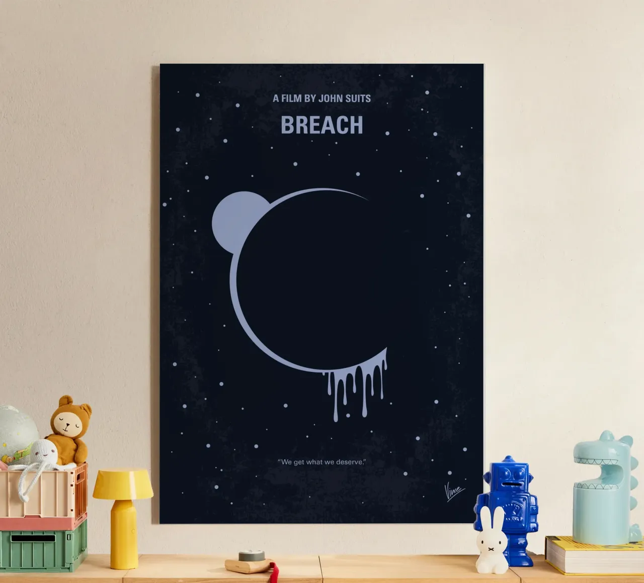 No1421 My Breach minimal movie poster plexiglass da Chungkong