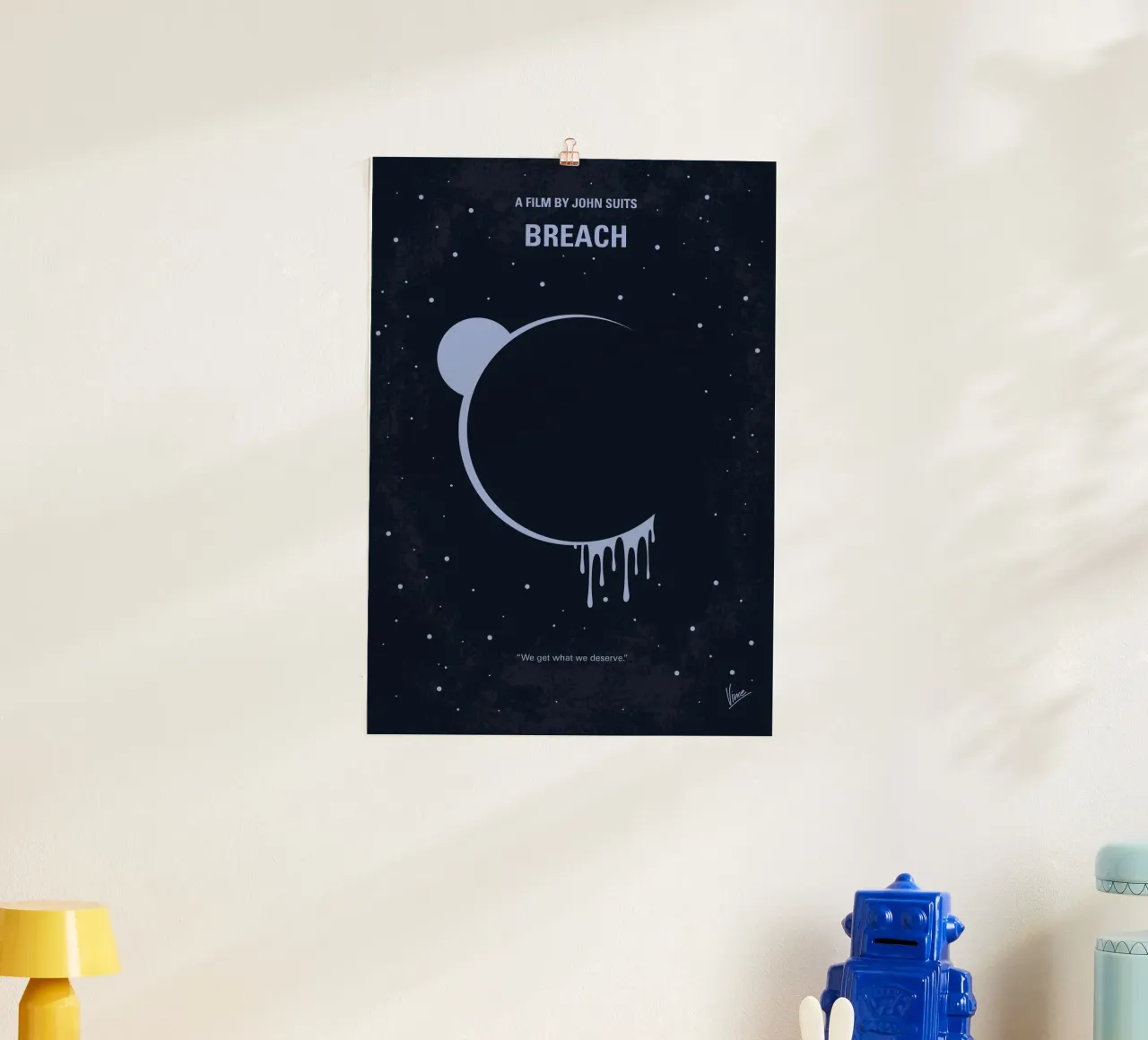 No1421 My Breach minimal movie poster poster con telaio in plastica da Chungkong