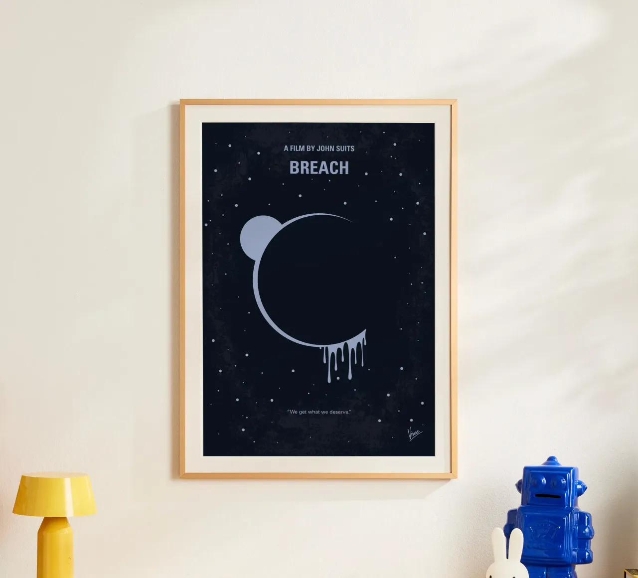 No1421 My Breach minimal movie poster poster con telaio in plastica da Chungkong
