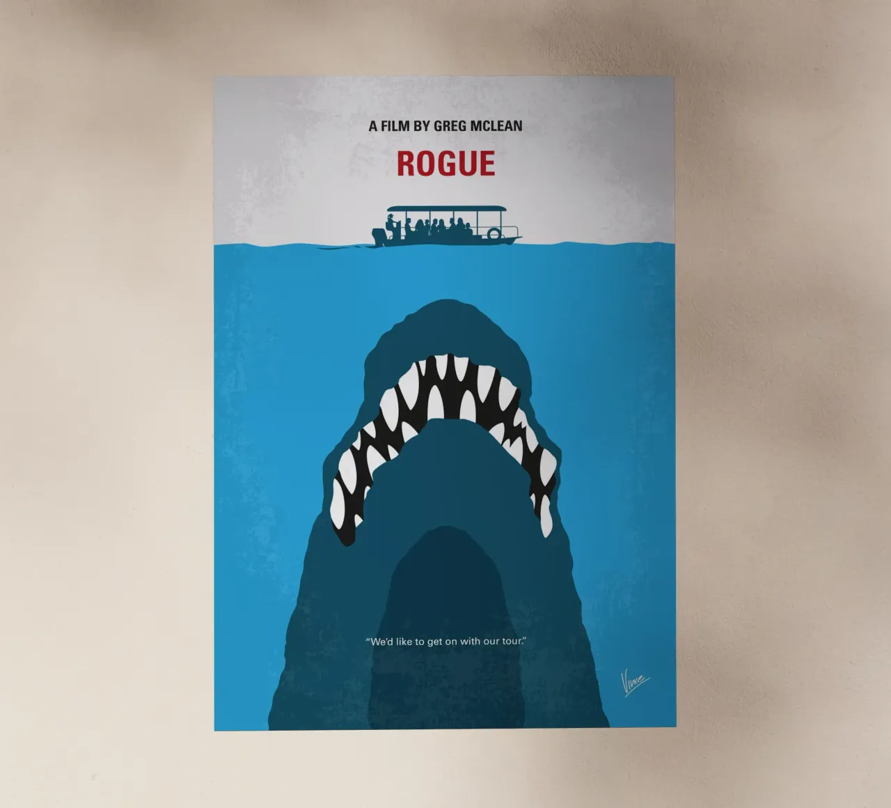 No1422 My Rogue minimal movie poster pellicola backlit da Chungkong
