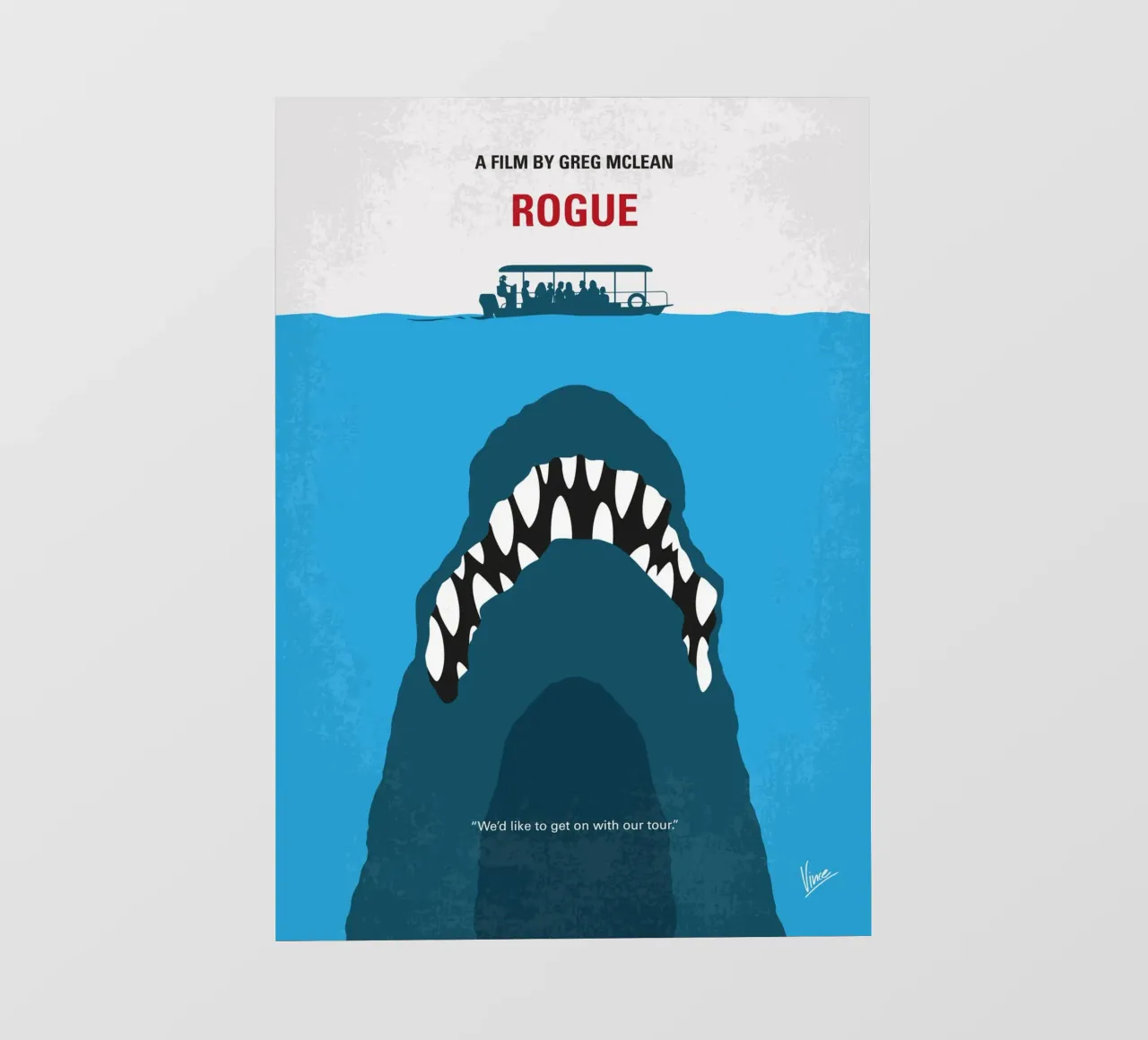 No1422 My Rogue minimal movie poster pellicola backlit da Chungkong