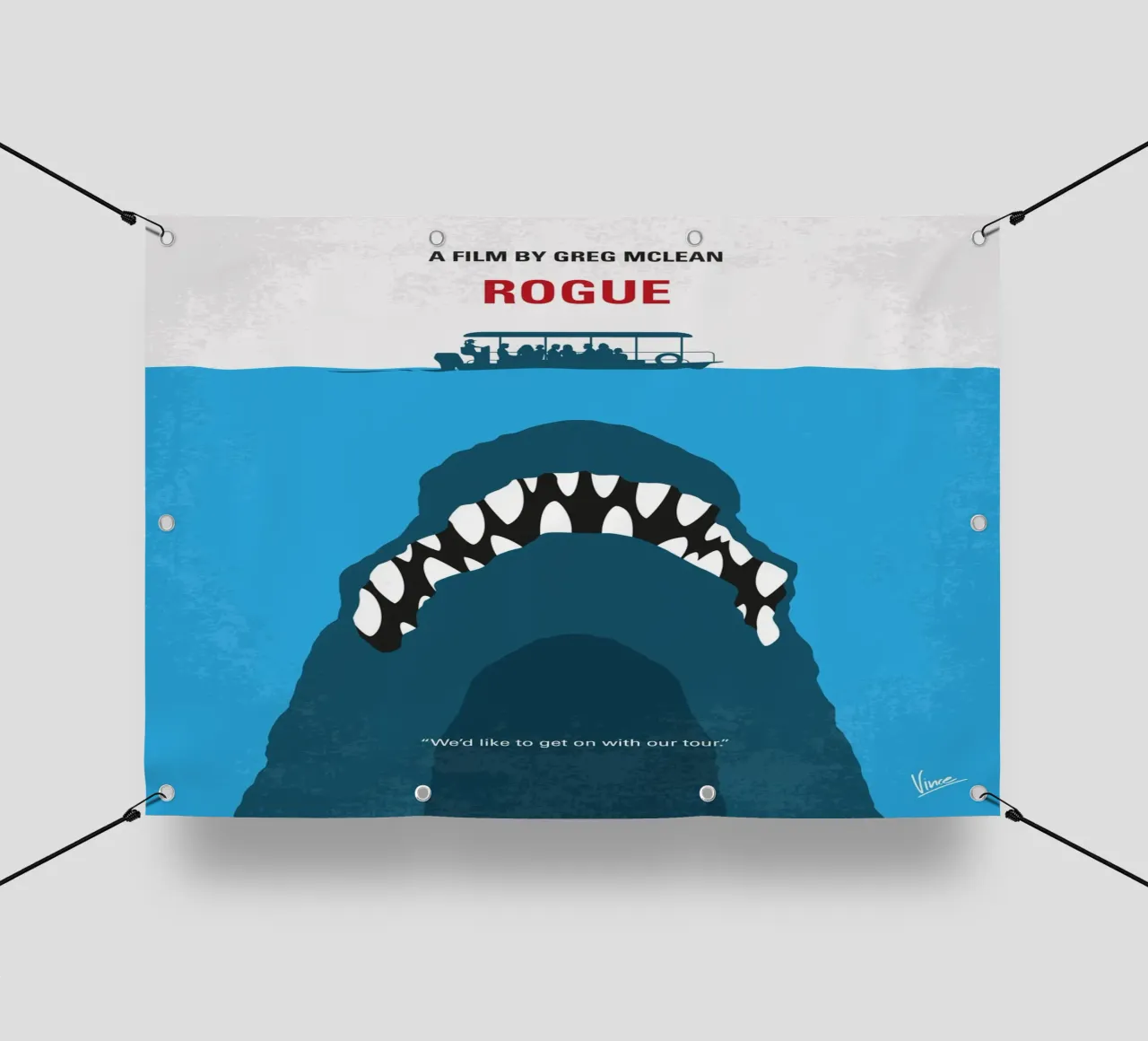 No1422 My Rogue minimal movie poster telo in pvc da Chungkong