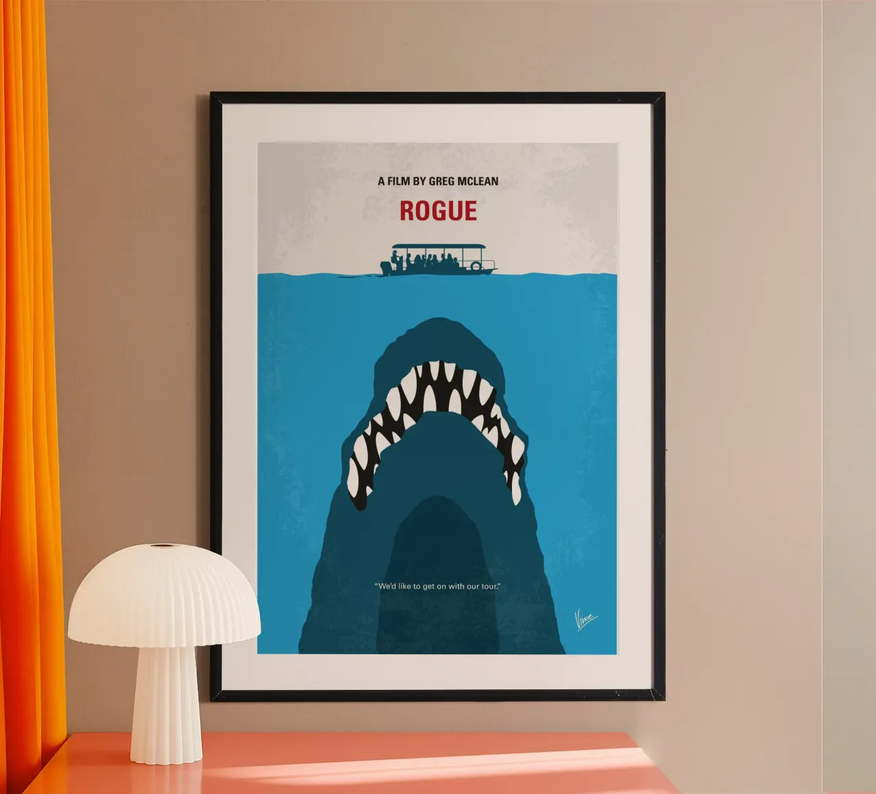 No1422 My Rogue minimal movie poster carta hahnemühle da Chungkong