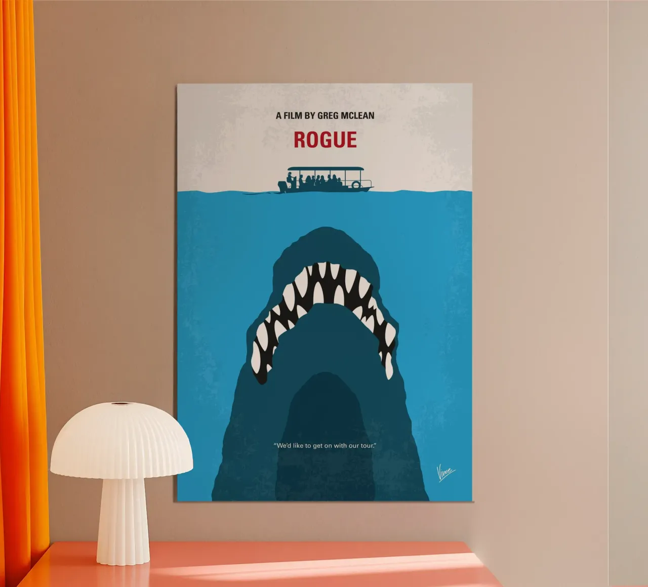 No1422 My Rogue minimal movie poster carta hahnemühle da Chungkong