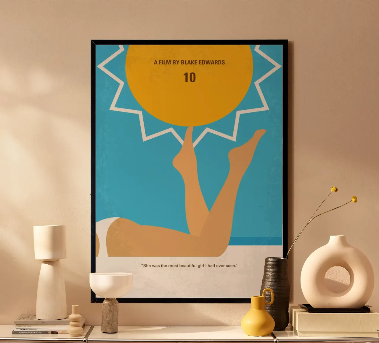 No1425 My 10 Ten minimal movie poster poster con telaio in plastica da Chungkong