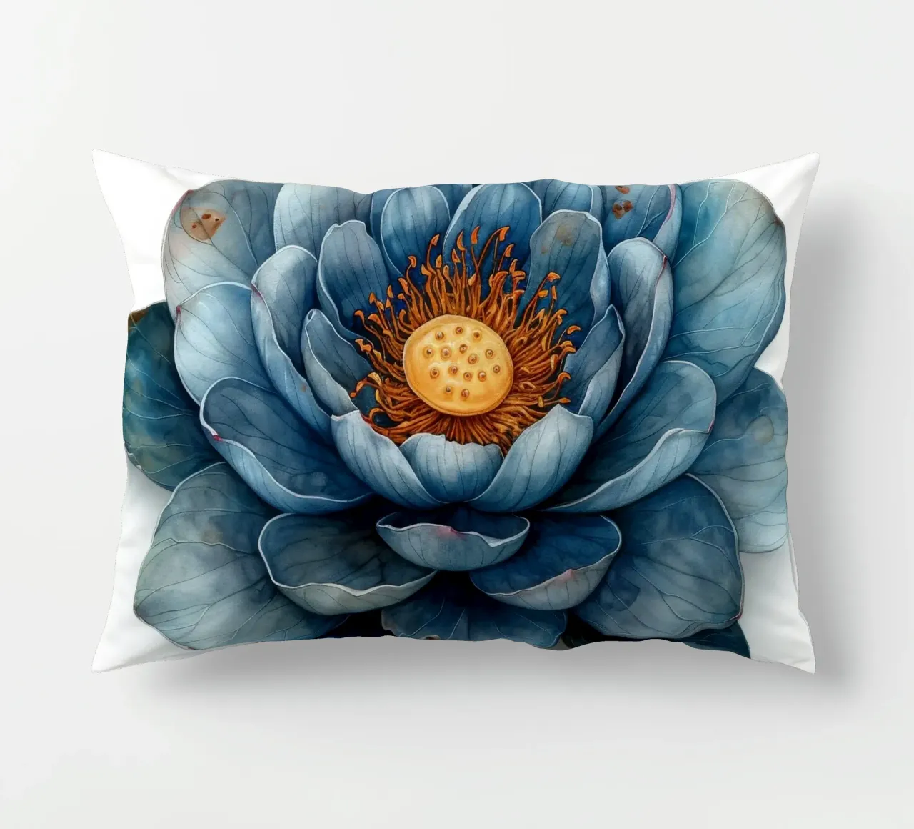 Lotus Flower 2 decorative cushion by Bold Blooms