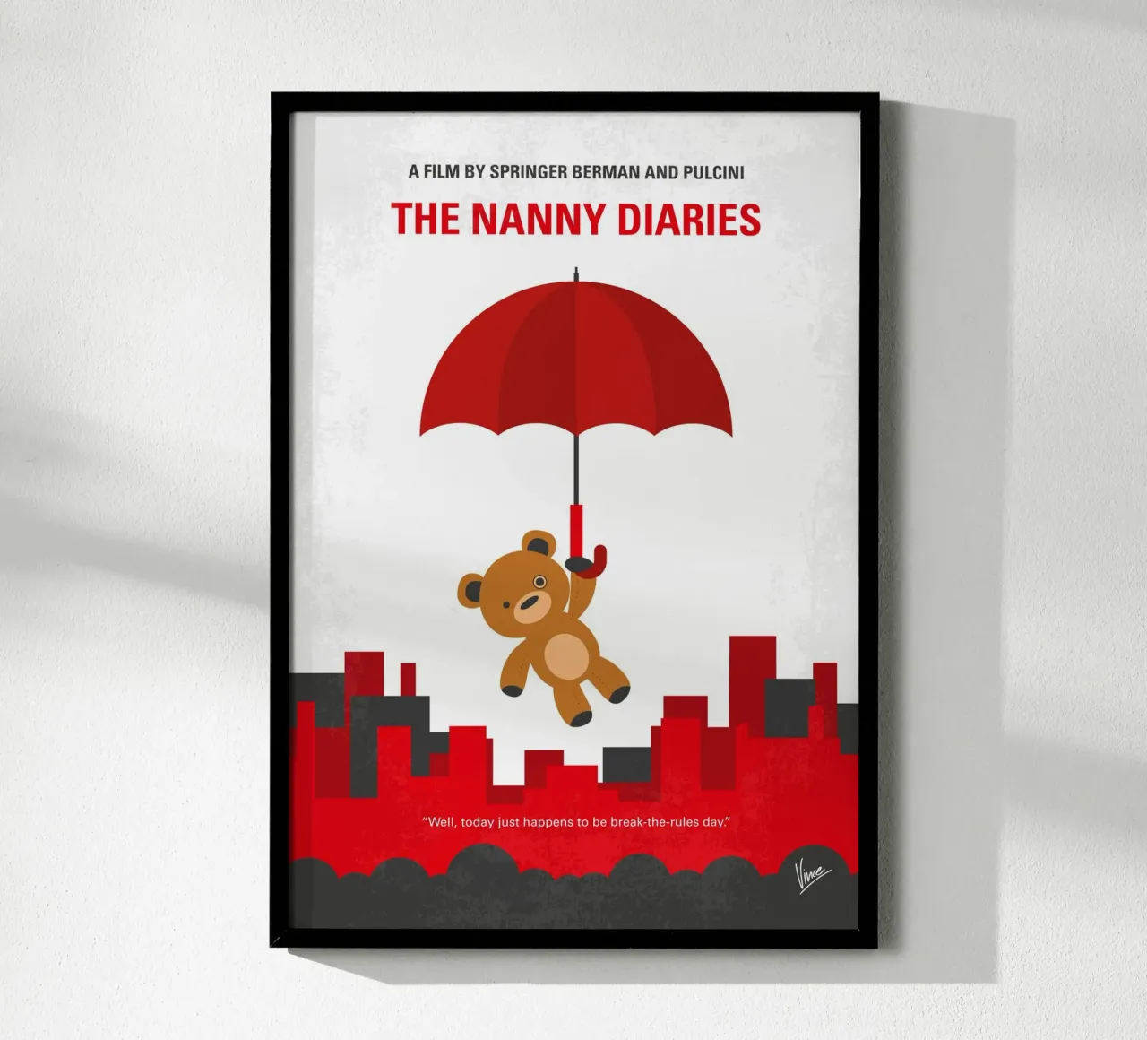 No1426 My The Nanny Diaries minimal movie poster poster con telaio in plastica da Chungkong