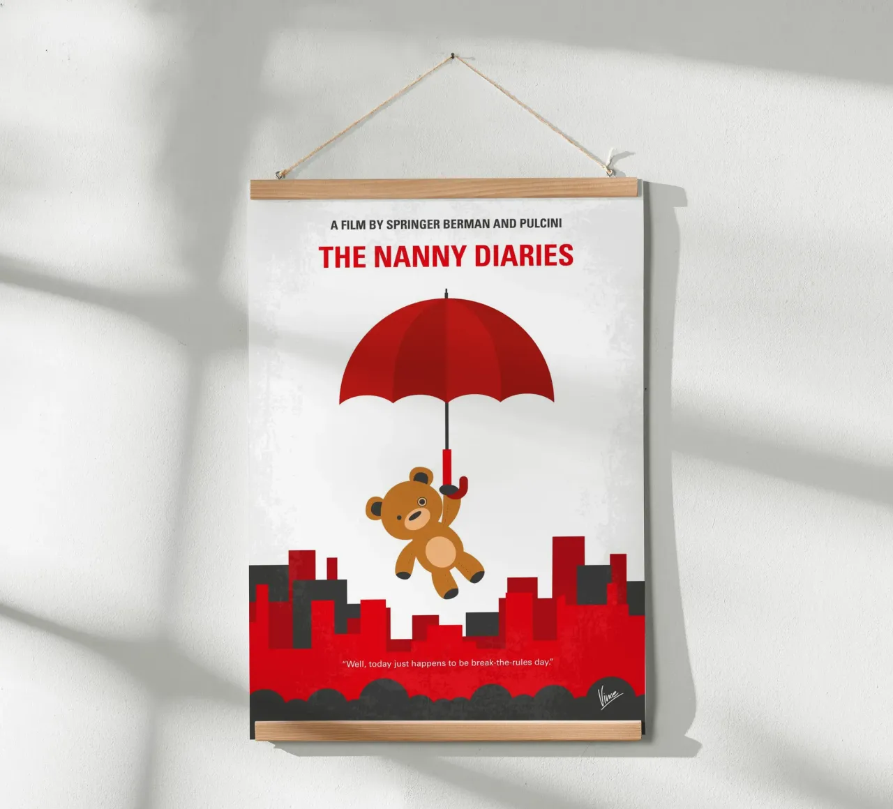 No1426 My The Nanny Diaries minimal movie poster poster con telaio in plastica da Chungkong