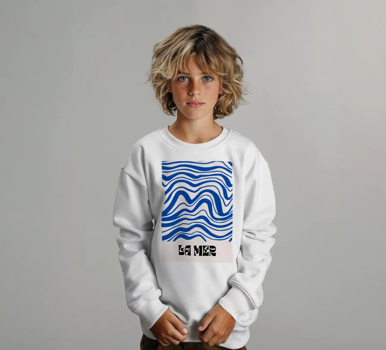 Disegni astratti La mer felpa bambino da pdigitalprints