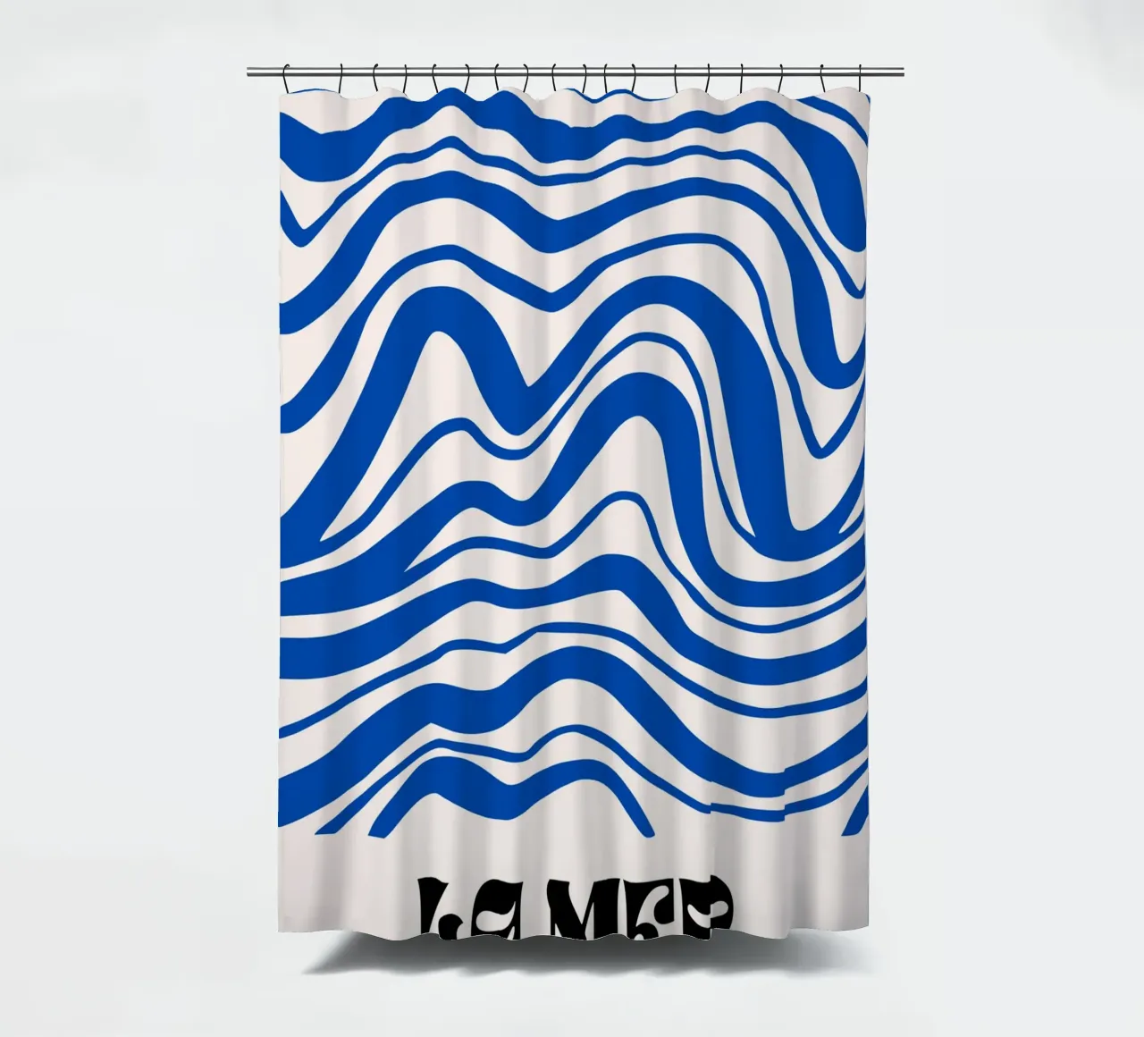 La mer abstracte ontwerpen douchegordijn van pdigitalprints
