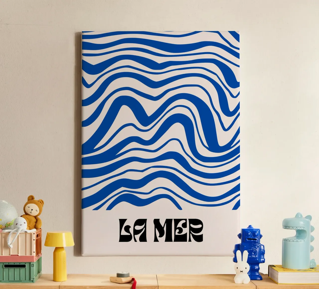 La mer abstracte ontwerpen canvas van pdigitalprints