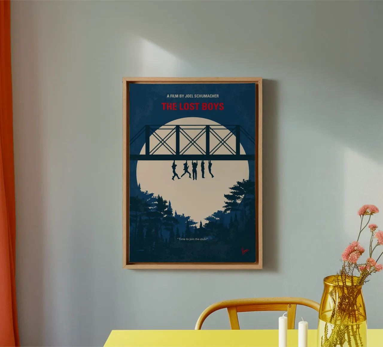 No1428 My The lost boys minimal movie poster canvas with Floater frame by Chungkong