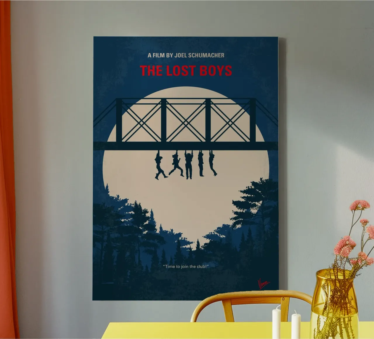 No1428 My The lost boys minimal movie poster canvas with Floater frame by Chungkong