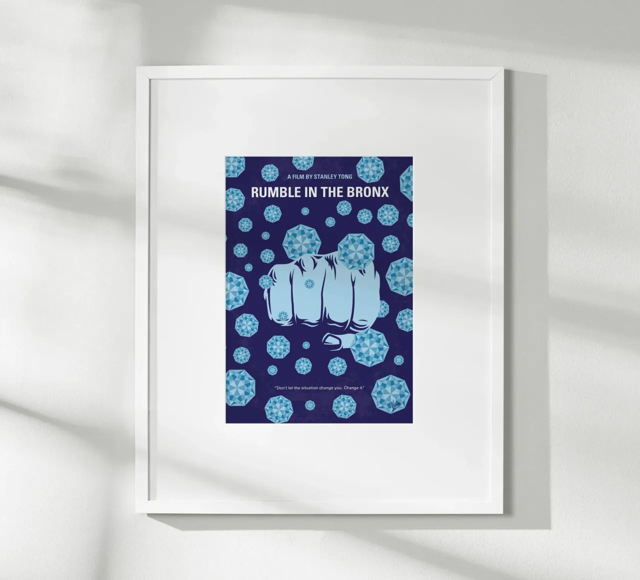 No1429 My RUMBLE IN THE BRONX minimal movie poster poster con telaio in plastica da Chungkong