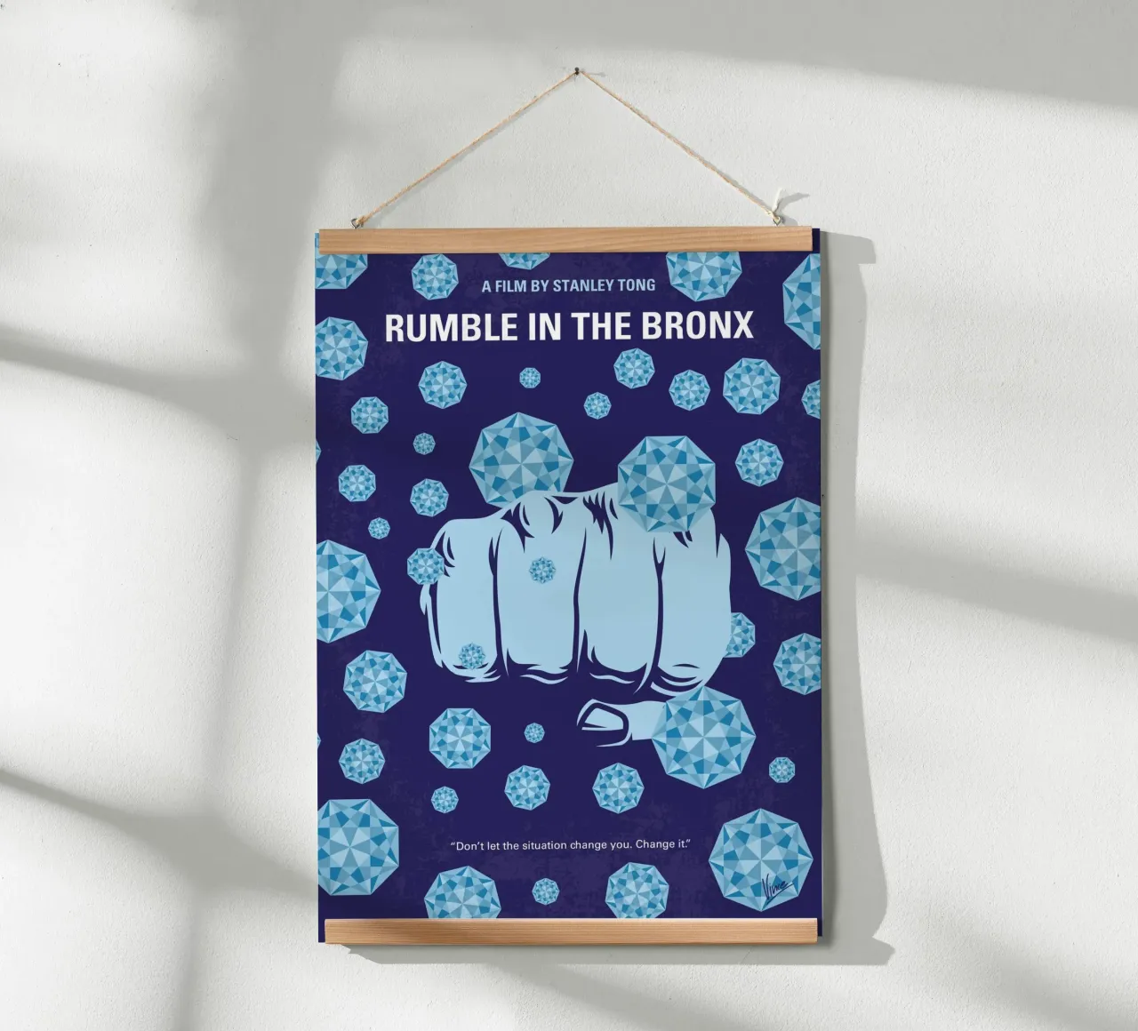 No1429 My RUMBLE IN THE BRONX minimal movie poster poster con telaio in plastica da Chungkong