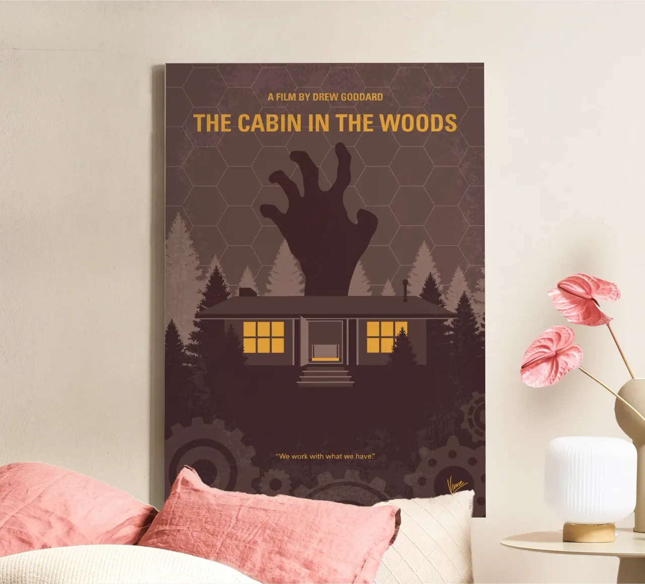 No1430 My Cabin in the Woods minimal movie poster tela con Cornice a cassetta da Chungkong