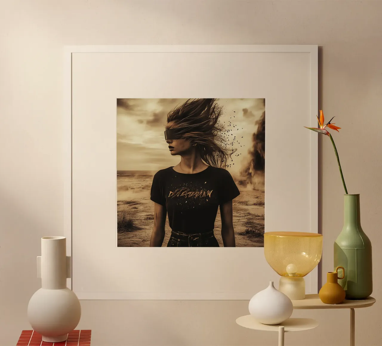 Tempête de sable poster de Synthaira