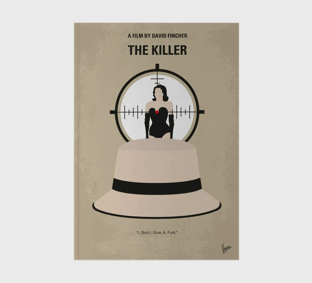 No1433 My The Killer minimal movie poster notitieboek van Chungkong