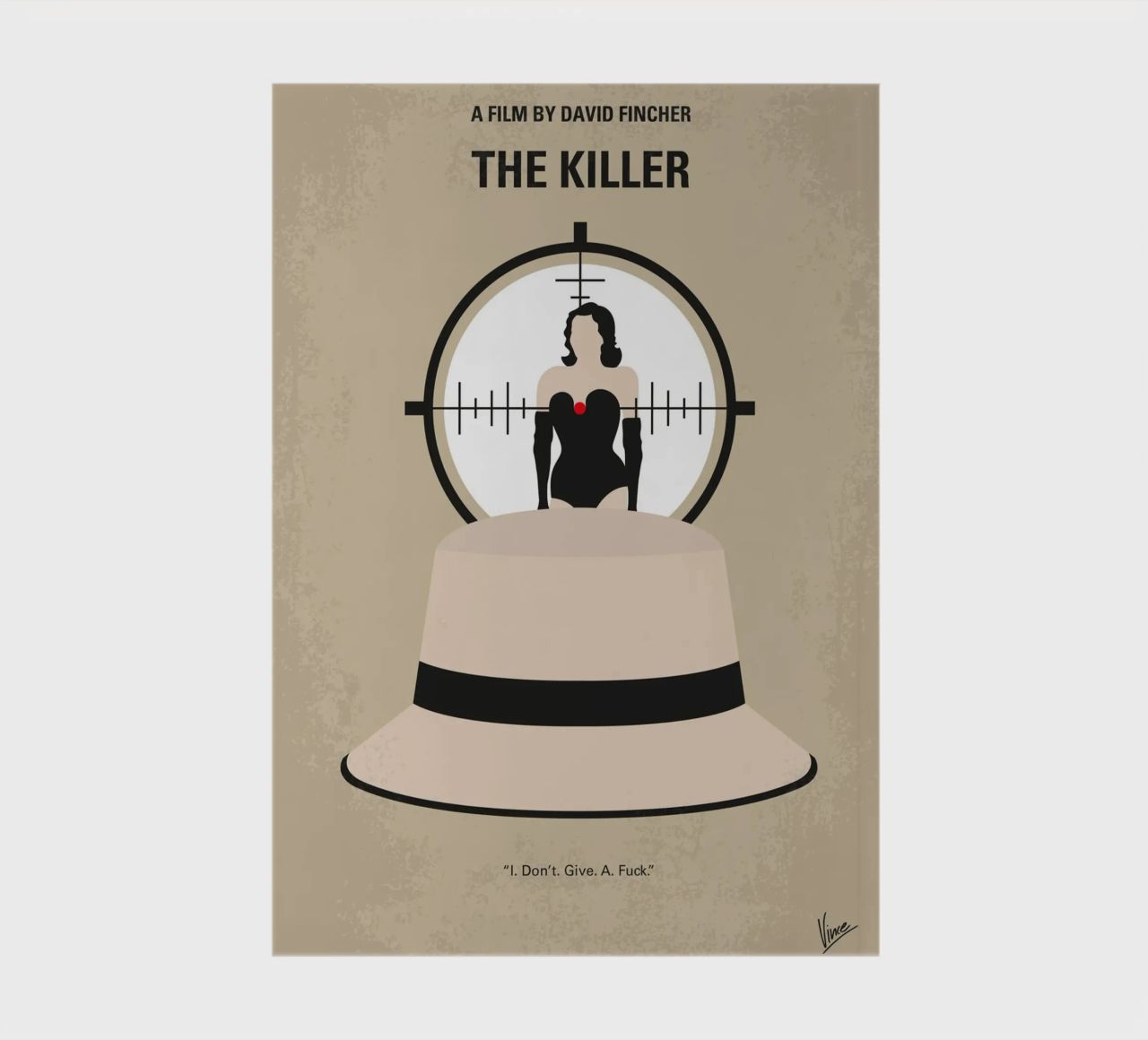 No1433 My The Killer minimal movie poster notebook by Chungkong
