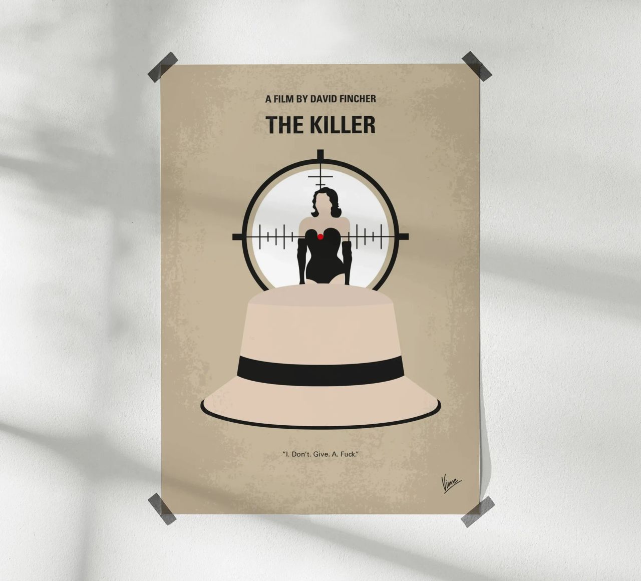 No1433 My The Killer minimal movie poster poster by Chungkong