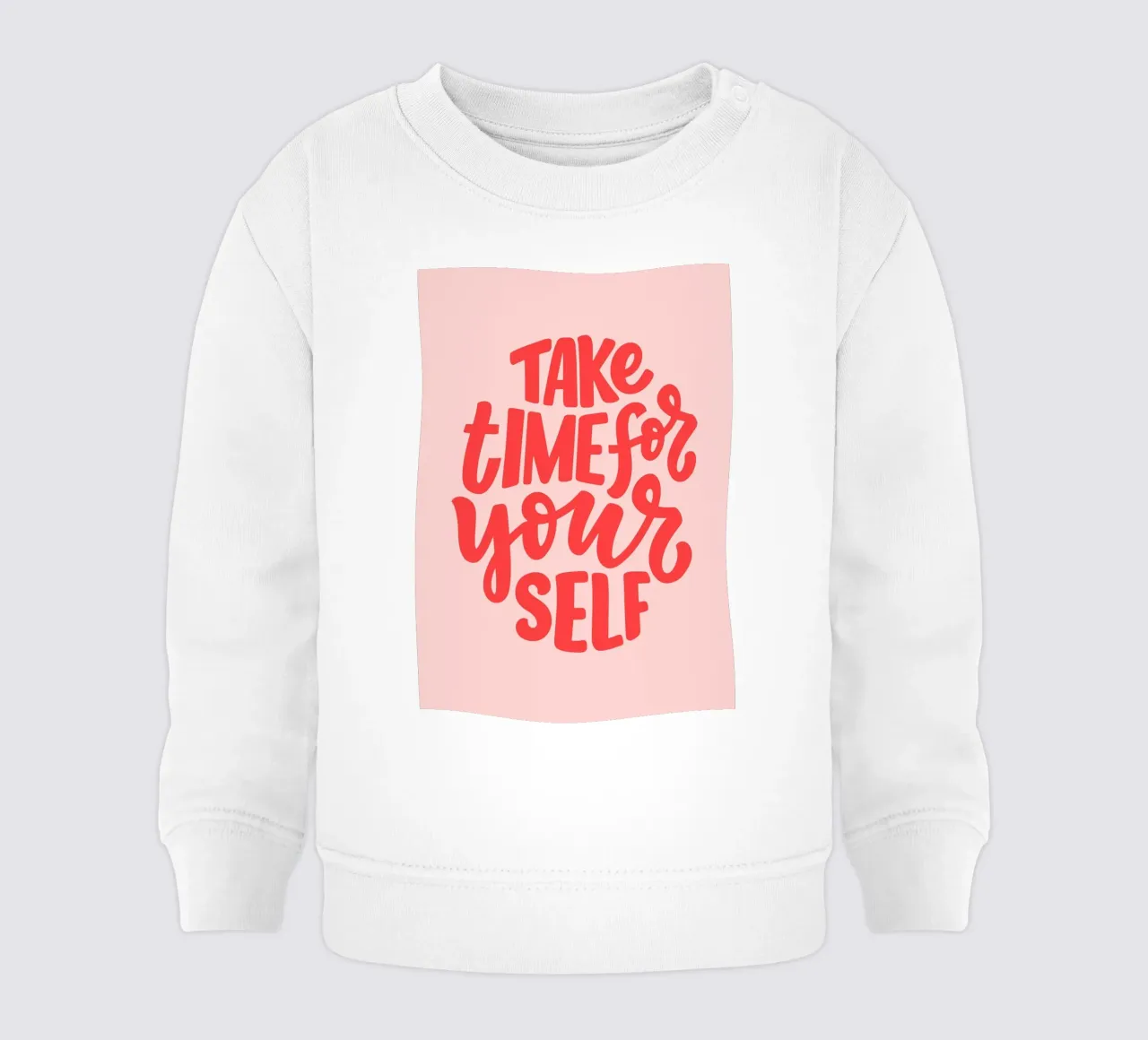 Tómate tiempo para ti,Citas positivas, Tipografía sudadera de bebé de pdigitalprints