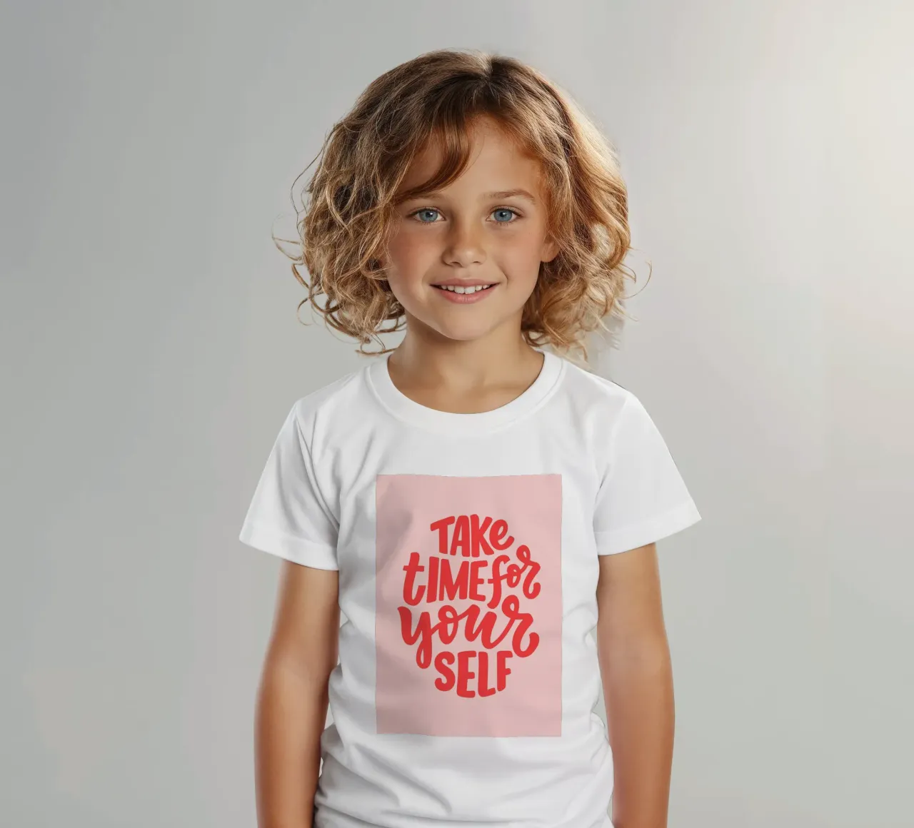 Nimm dir Zeit für dich selbst,Positive Zitate, Typografie Kinder T-Shirt von pdigitalprints