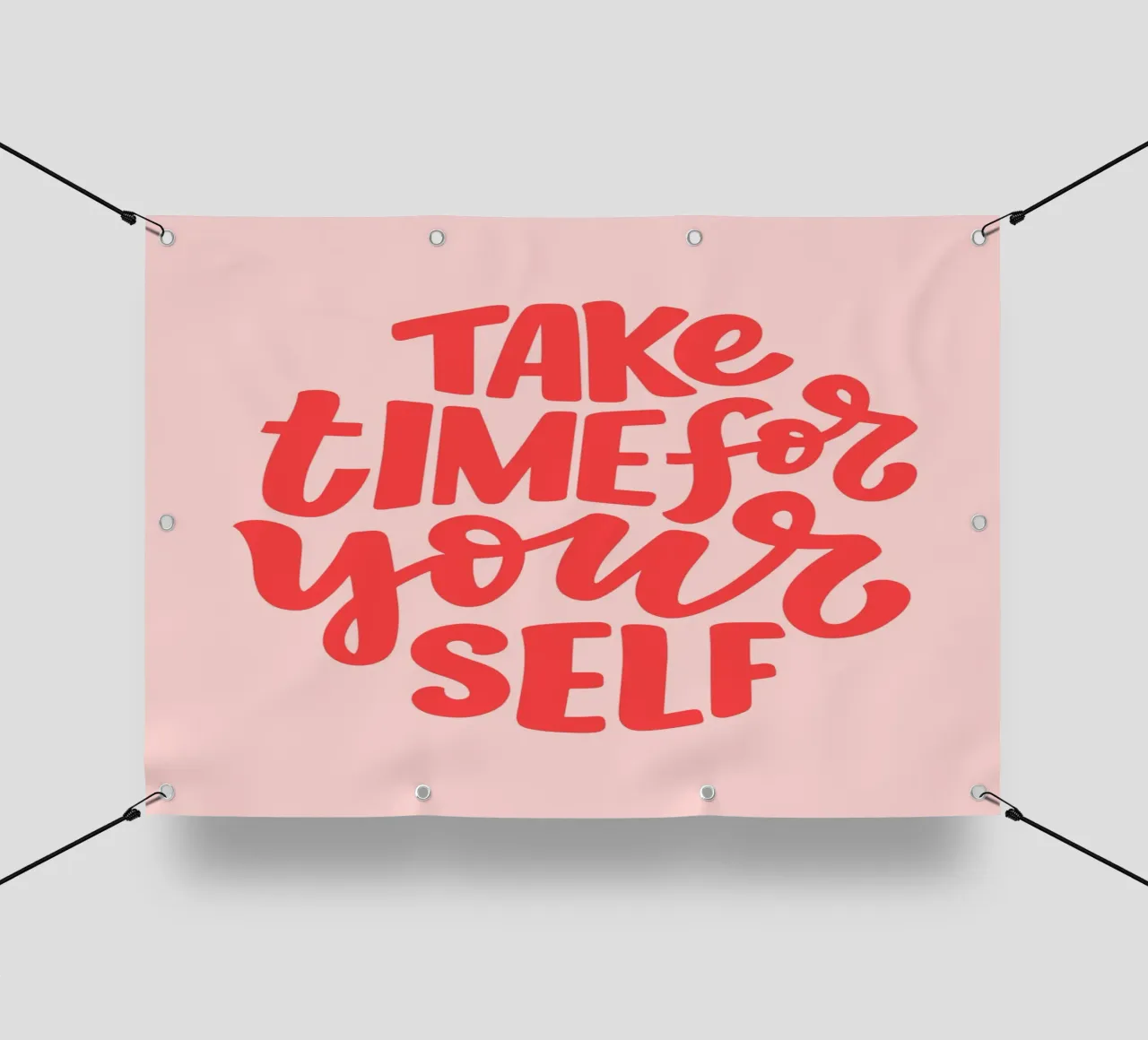 Tómate tiempo para ti,Citas positivas, Tipografía lonas publicitarias de pdigitalprints