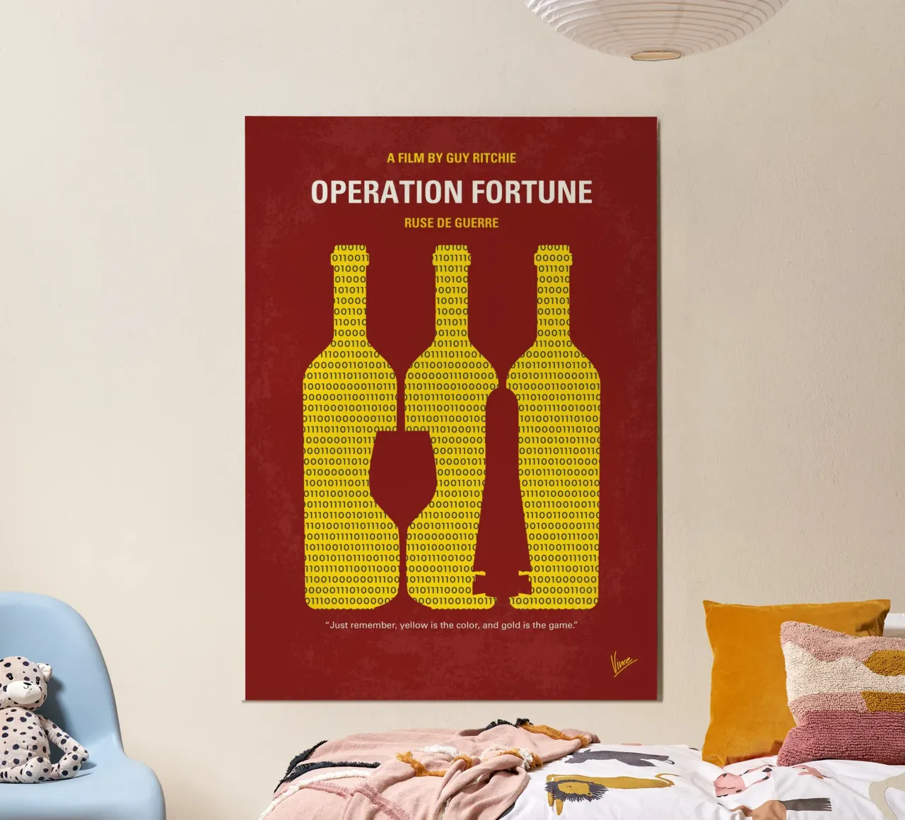 No1434 My Operation Fortune minimal movie poster poster con marco de aluminio de Chungkong
