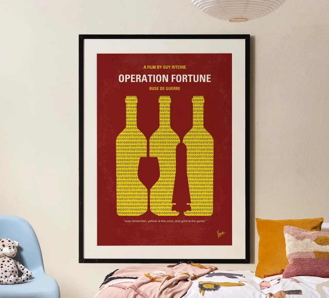 No1434 My Operation Fortune minimal movie poster poster con marco de aluminio de Chungkong