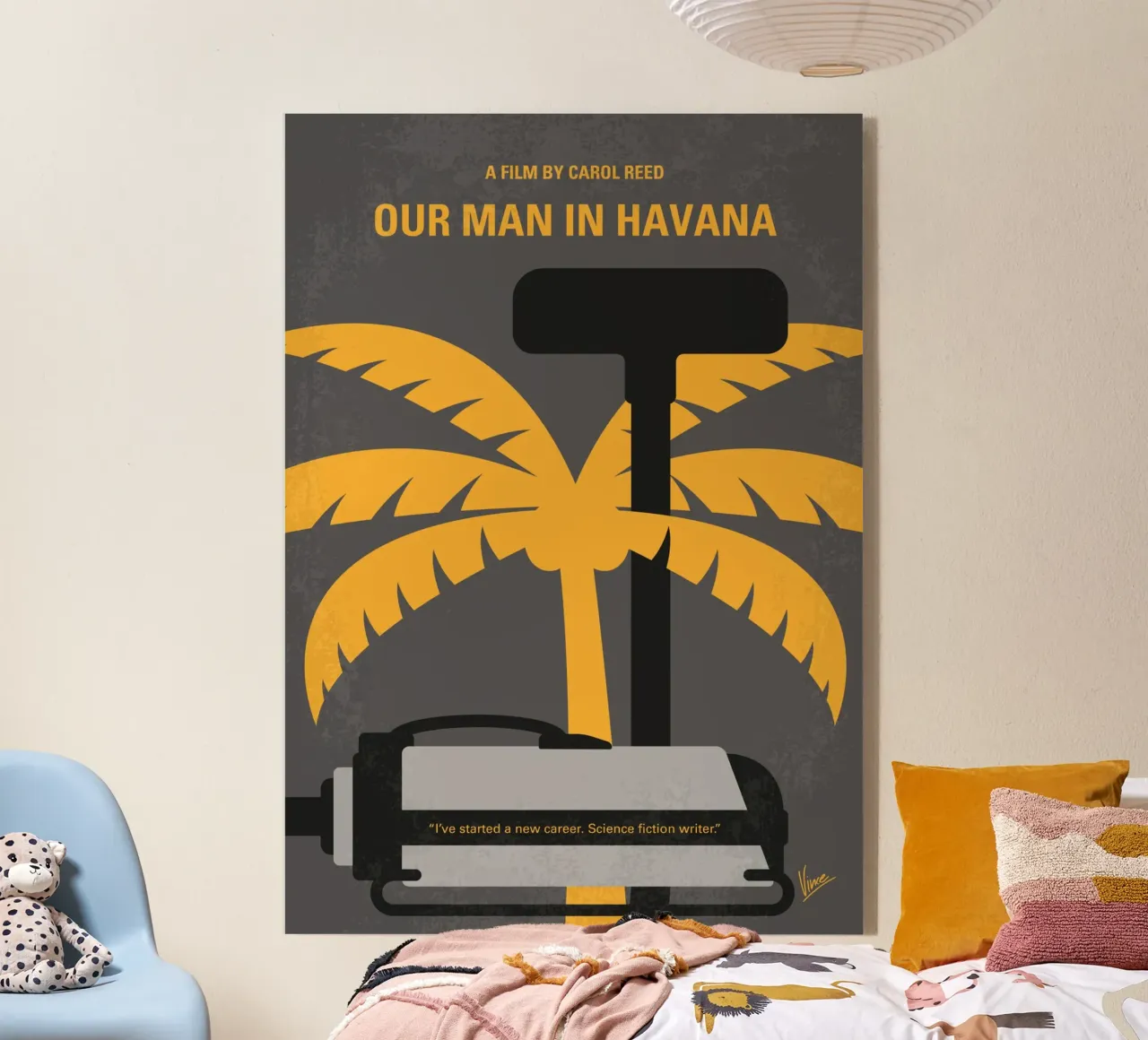 No1435 My Our Man in Havana minimal movie poster plexiglass da Chungkong