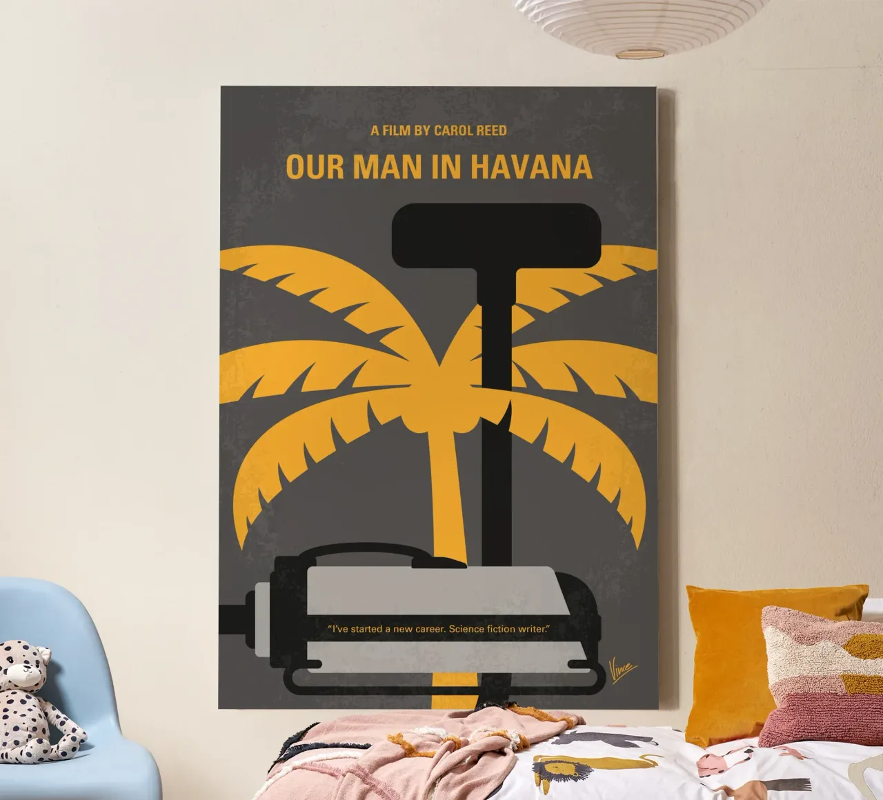 No1435 My Our Man in Havana minimal movie poster canvas by Chungkong
