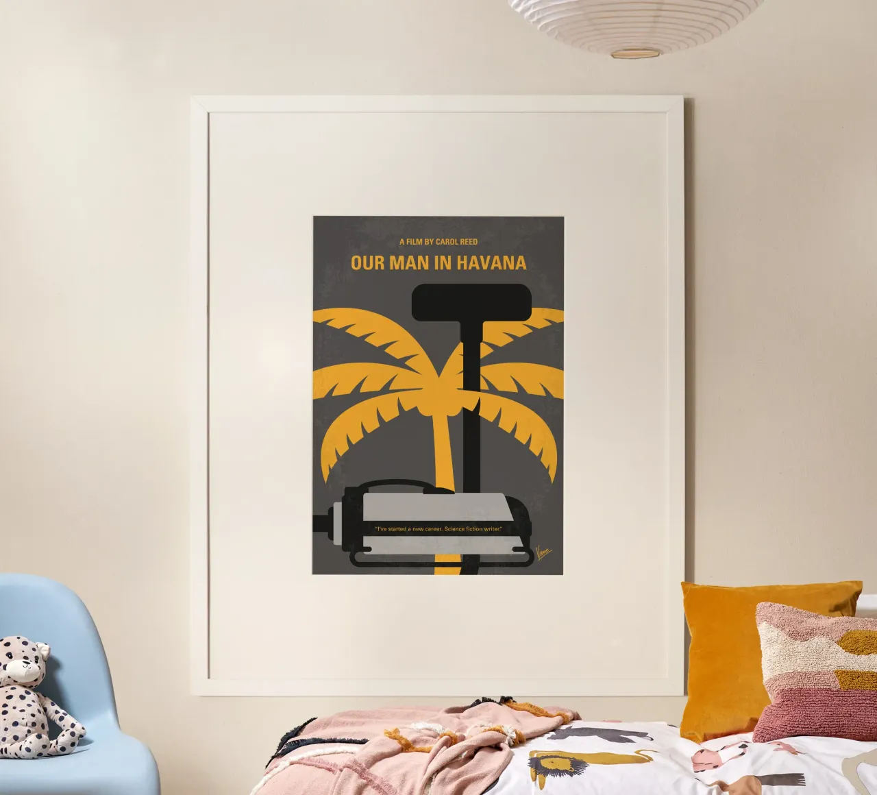 No1435 My Our Man in Havana minimal movie poster poster con telaio in plastica da Chungkong