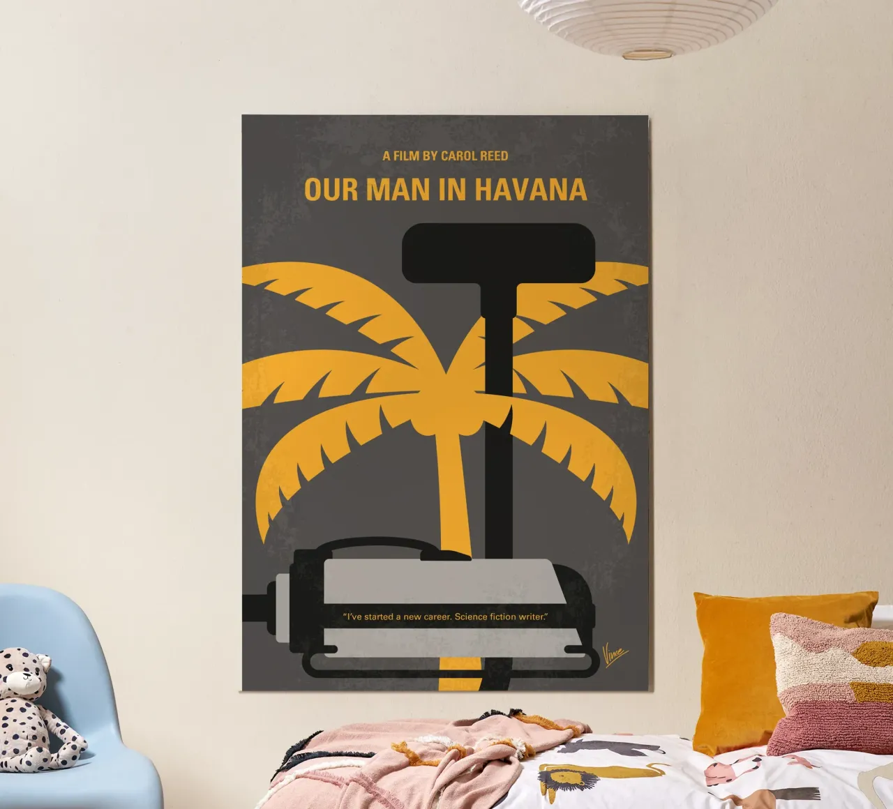 No1435 My Our Man in Havana minimal movie poster poster con telaio in plastica da Chungkong