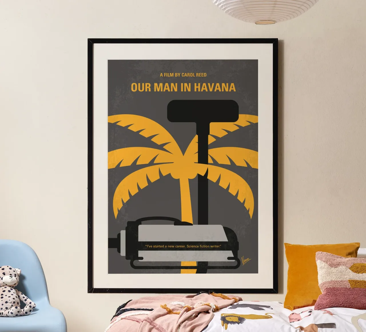 No1435 My Our Man in Havana minimal movie poster poster con telaio in plastica da Chungkong