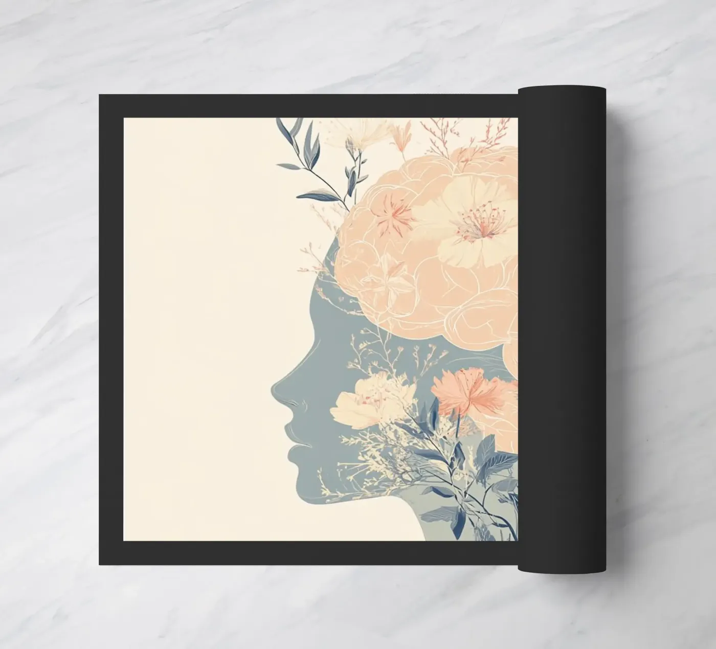 Flower Brain doormat by Synthaira