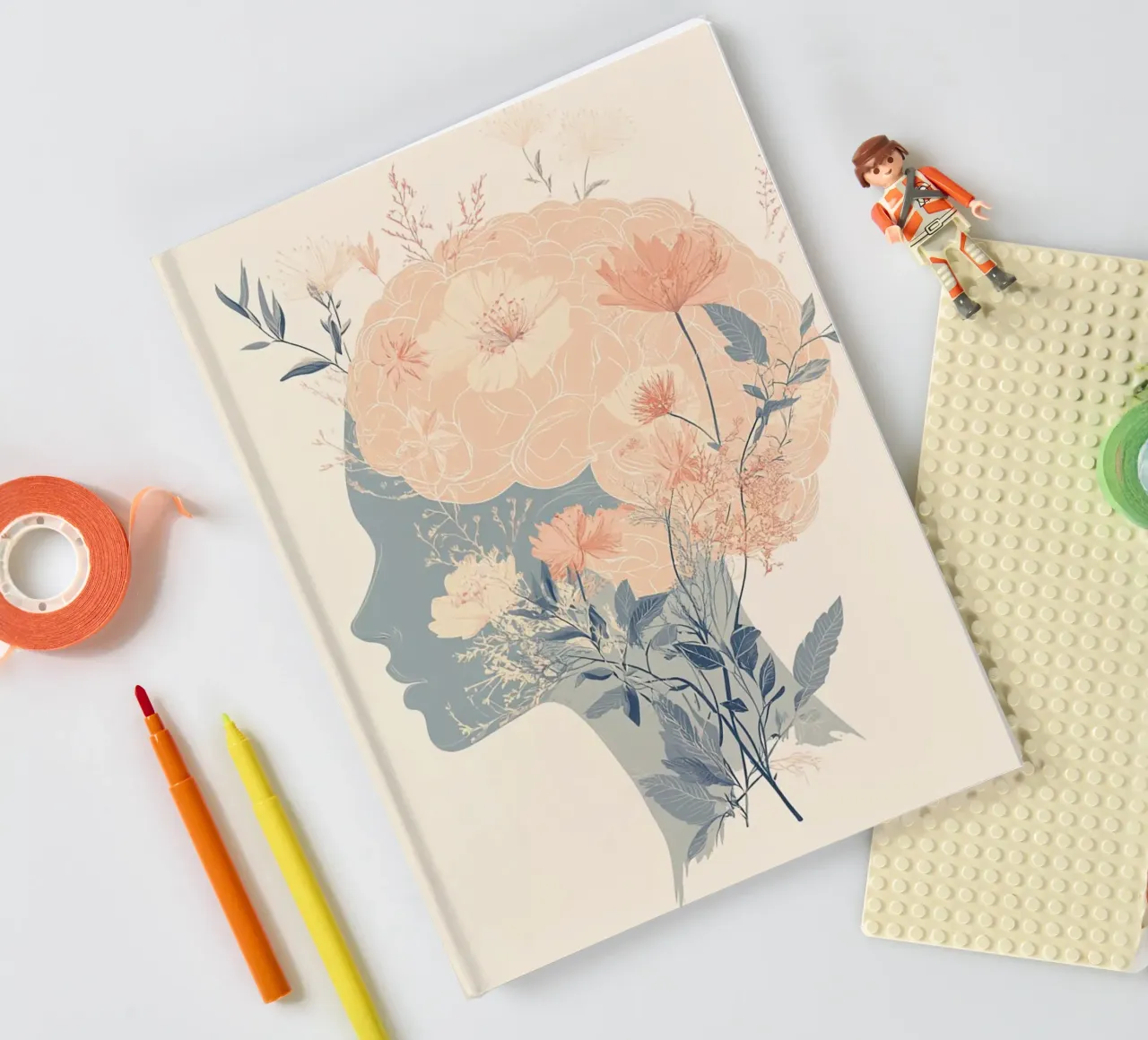Flower Brain notebook by Synthaira