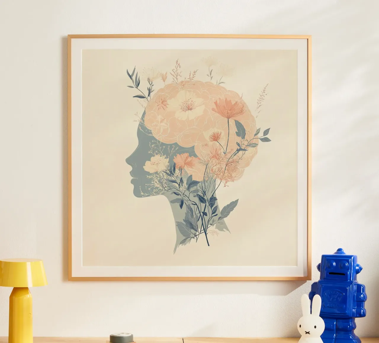 Blumenhirn Poster von Synthaira