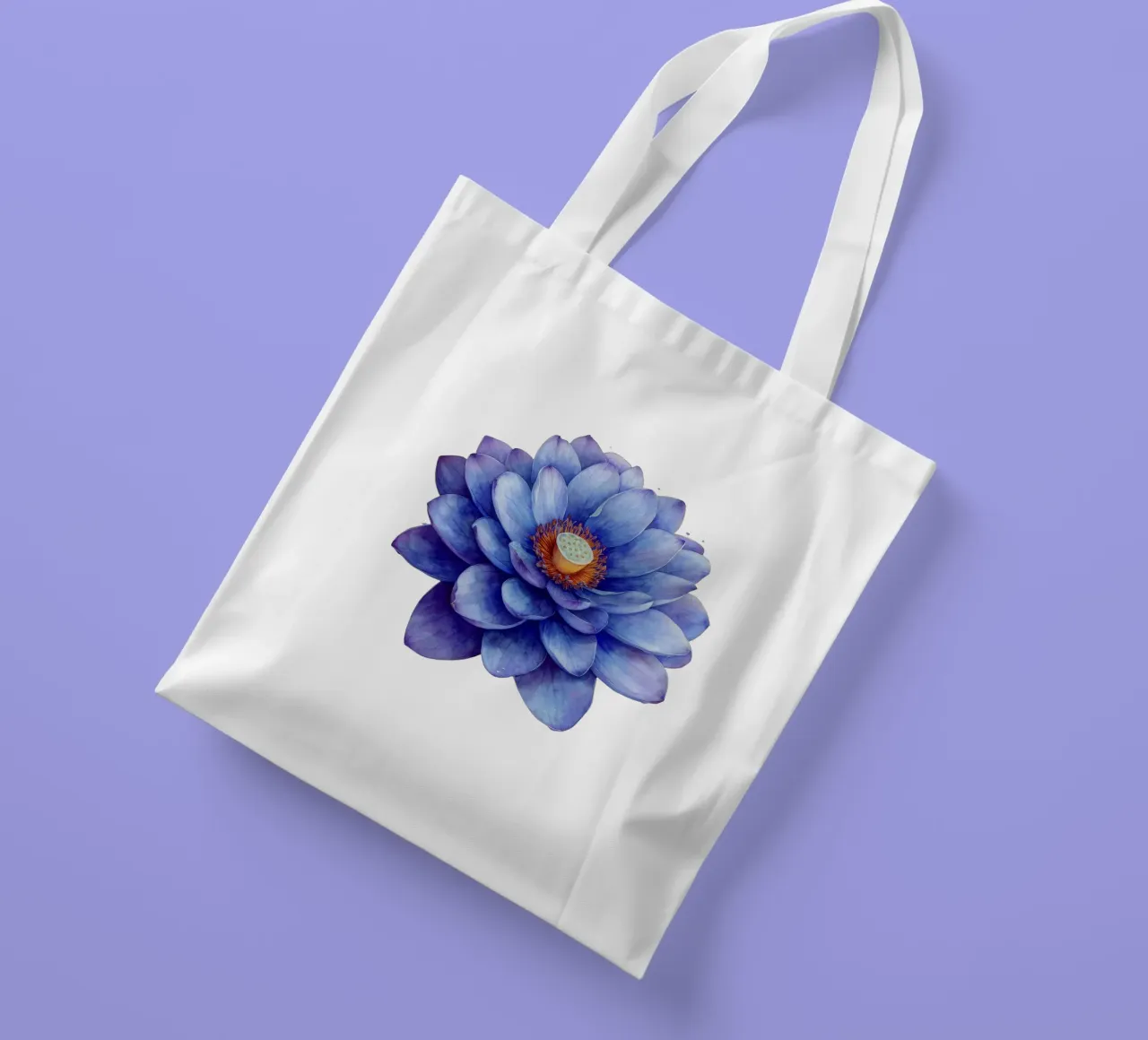 Fiore di loto 3 borsa in juta da Bold Blooms