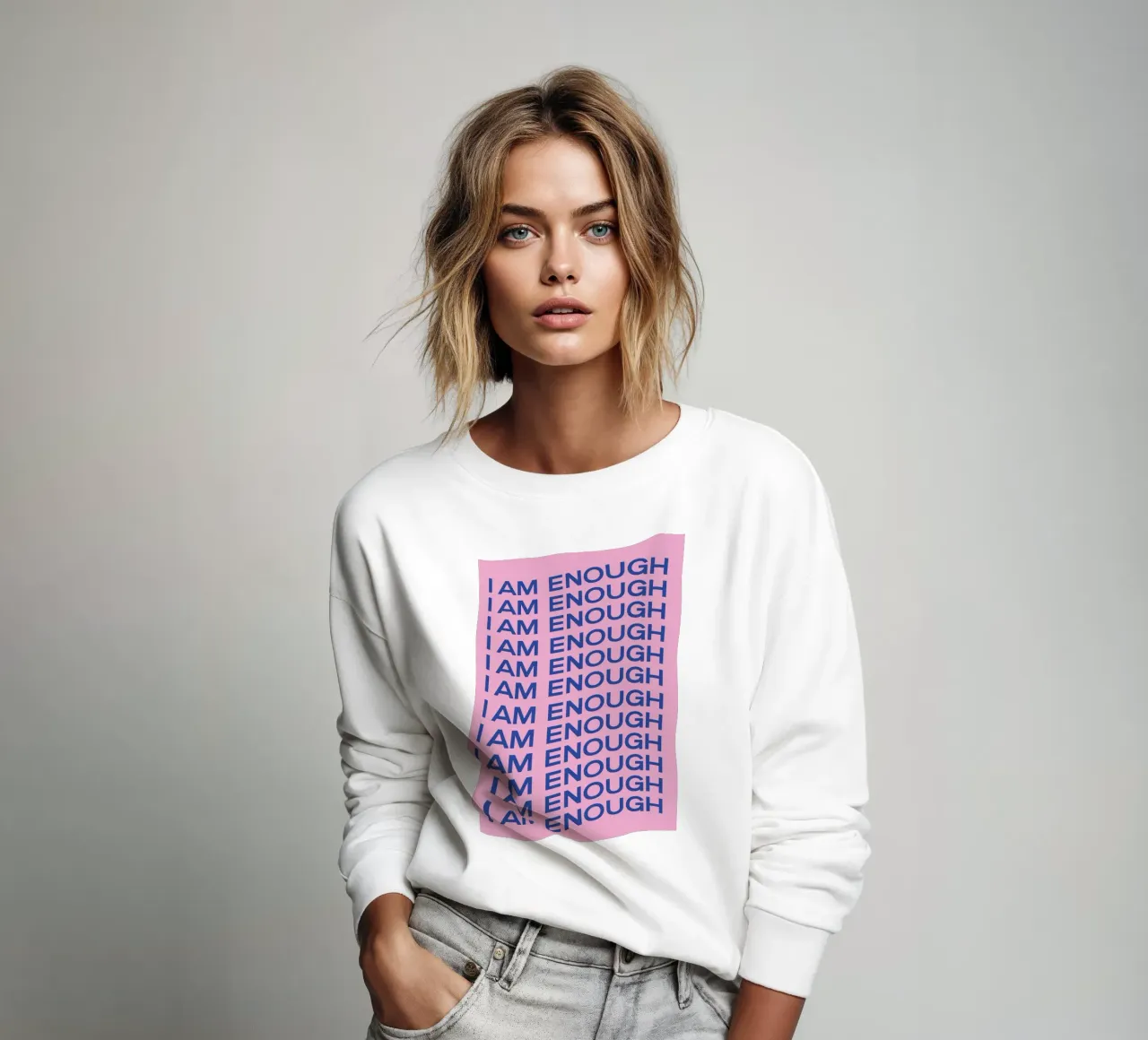 Soy suficiente, Citas positivas, Motivación sudadera de pdigitalprints