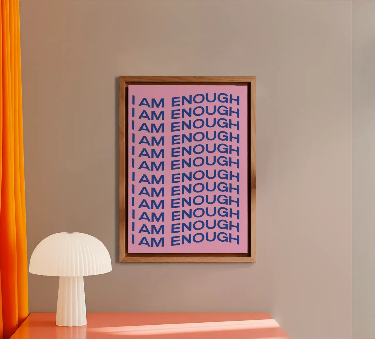 Soy suficiente, Citas positivas, Motivación aluminio dibond de pdigitalprints
